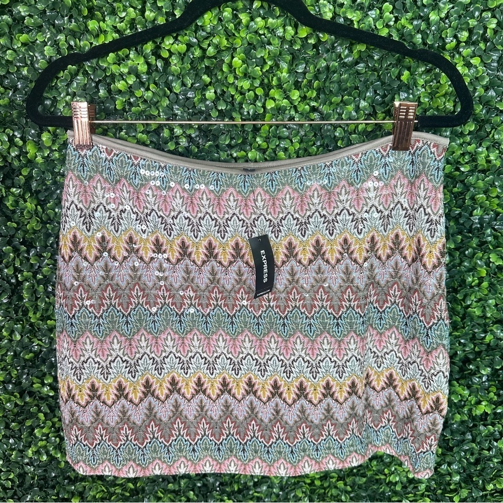 Express sequin skirt‎ nwt